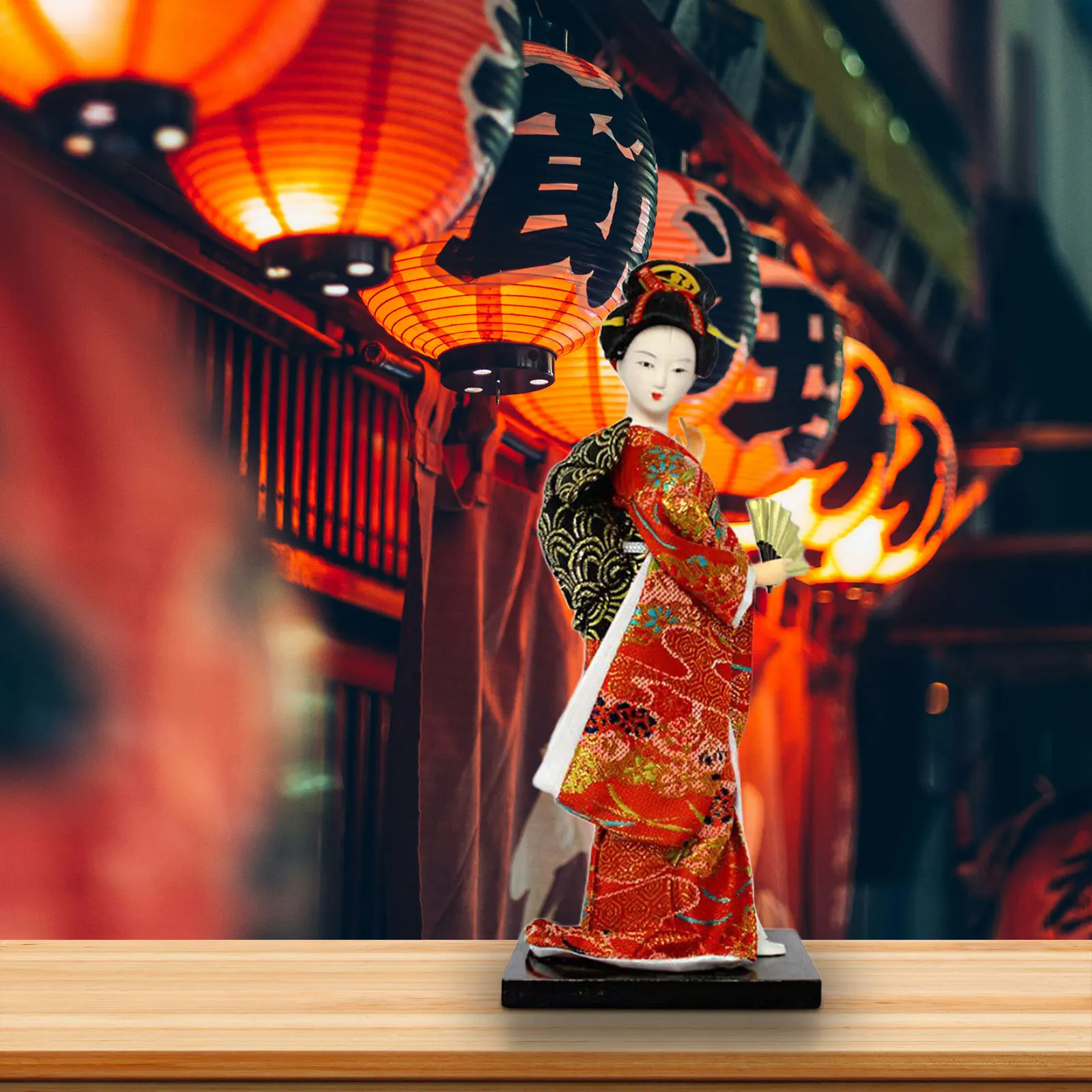 Искусственная кукла статуэтка гейши украшение для шкафа магазина гостиной