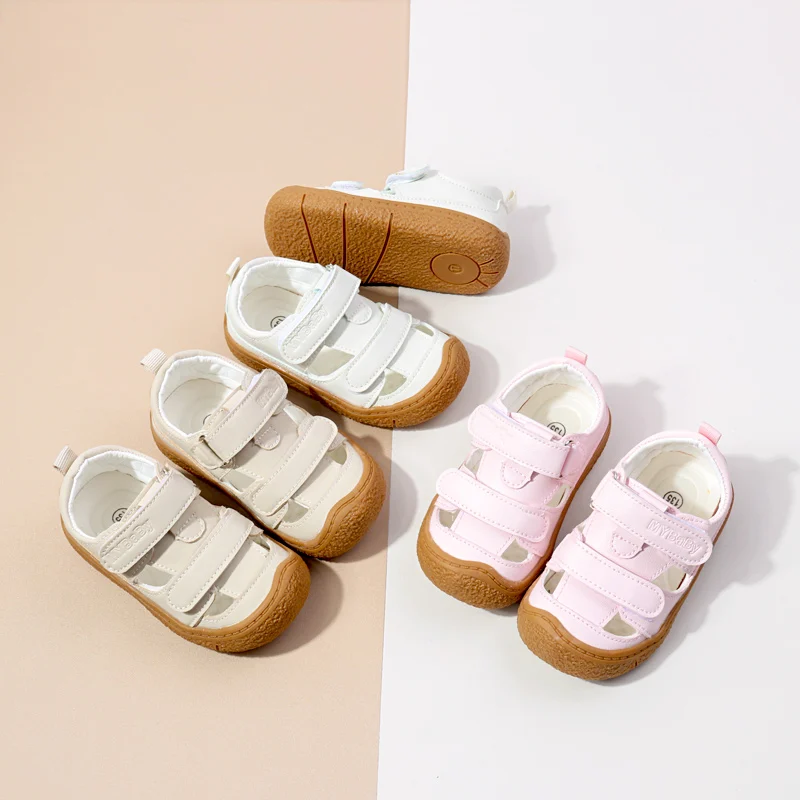 Детские Кроссовки Для Первых Ходунков С Вырезами Весенне-летний Сезон Стильные