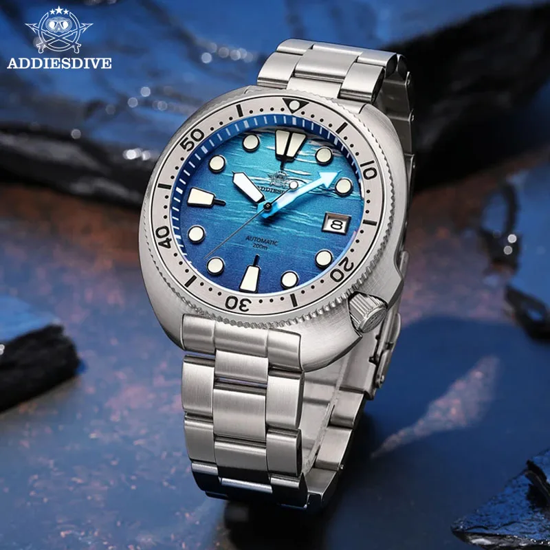 ADDIESDIVE AD2045 Роскошные мужские механические наручные часы NH35 с сапфировым стеклом, из нержавеющей стали, с морским циферблатом, водонепроницаемые до 200 м, автоматические часы (art.: 3920da2b4adf9) - 3920da2b4adf9