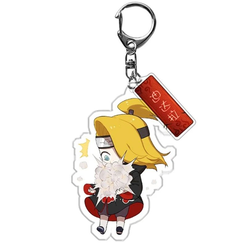 Брелки для ключей в японском стиле аниме Uchiha Sasuke женщин и мужчин держатель