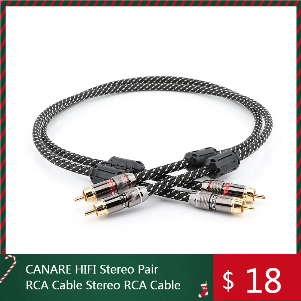 

CANARE HIFI Stereo Pair RCA Cable Stereo RCA Cable ,High-Performance Premium,Hi-Fi Audio 2rca to 2rca,Interconnect Cable
