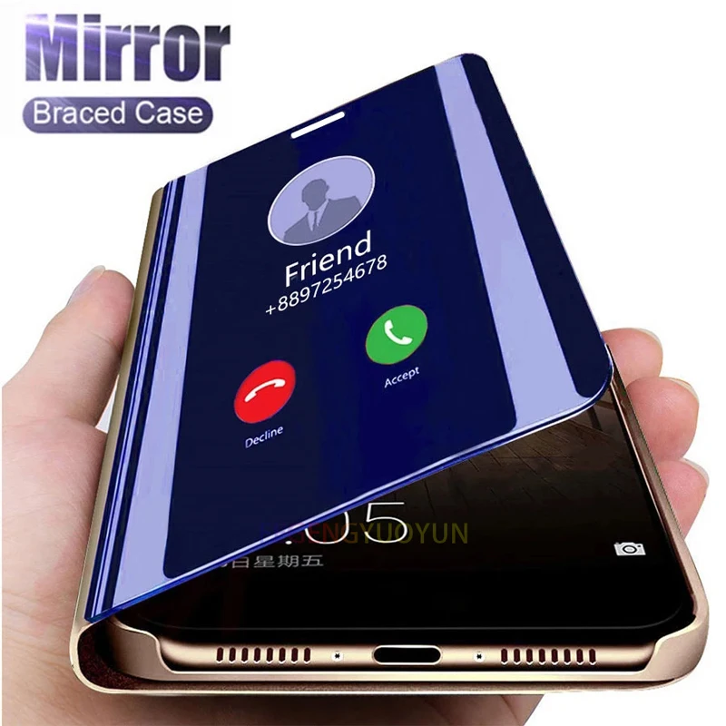 

Smart Mirror Flip Phone Case for Xiaomi Redmi 10 9T CC9 8 Pro 8 9 Lite 9SE CC9E 8SE Note 10 Pro Redmi 8 8A 7 6 6A K20 K30 Pro