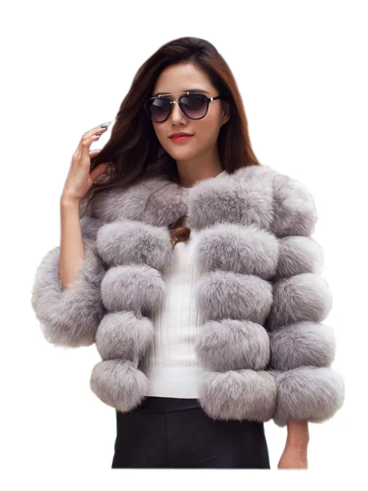 Fashion Mink Coats Women 2022 Winter Faux Fur Thick Warm Outerwear Jacket Solid Overcoat Plus Size 3XL Coat Women Winter Jacket