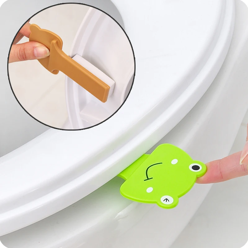 

2023 Cartoon Toilet Seat Handle Holder Sanitary Not Dirty Hand Toilet Lid Lifter Closestool Holder Toilet Lifter