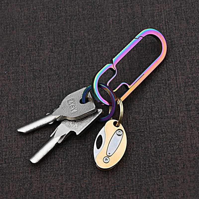 Латунный Мини Складной нож портативный карманный резец для распаковки брелок с