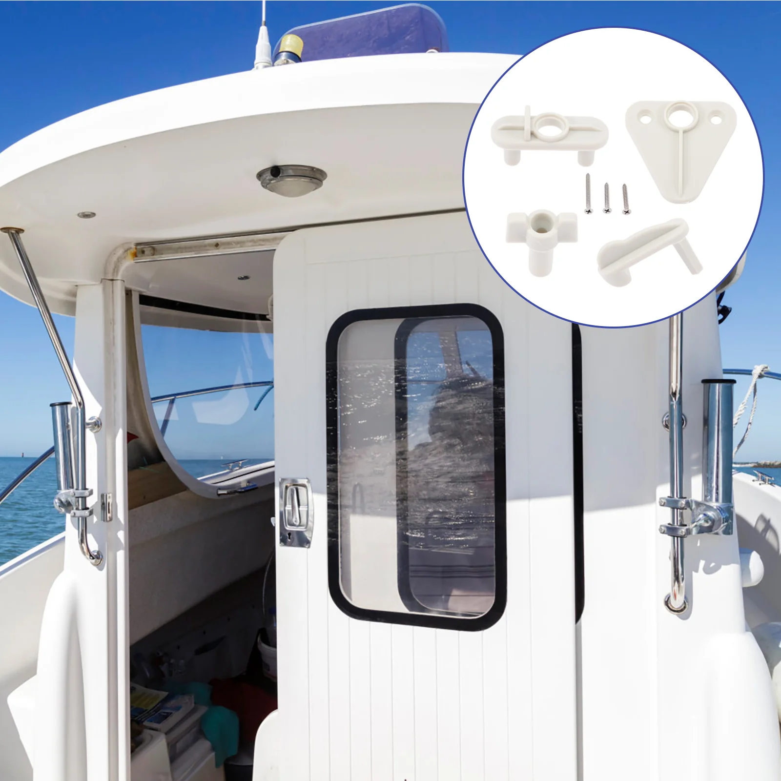 

Yacht Door Latch Safety Latch Boat Car Door Wear Resistant Boat Door Latch Plastic Door Safety Lock Boat Latch
