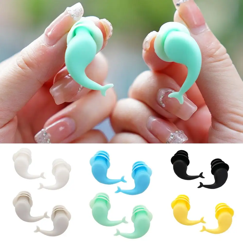 

Anti Noise Silicone Earplugs Waterproof Swimming Ear Plugs For Sleeping Diving Surf Comfortable Natation Swimming Ear Protector