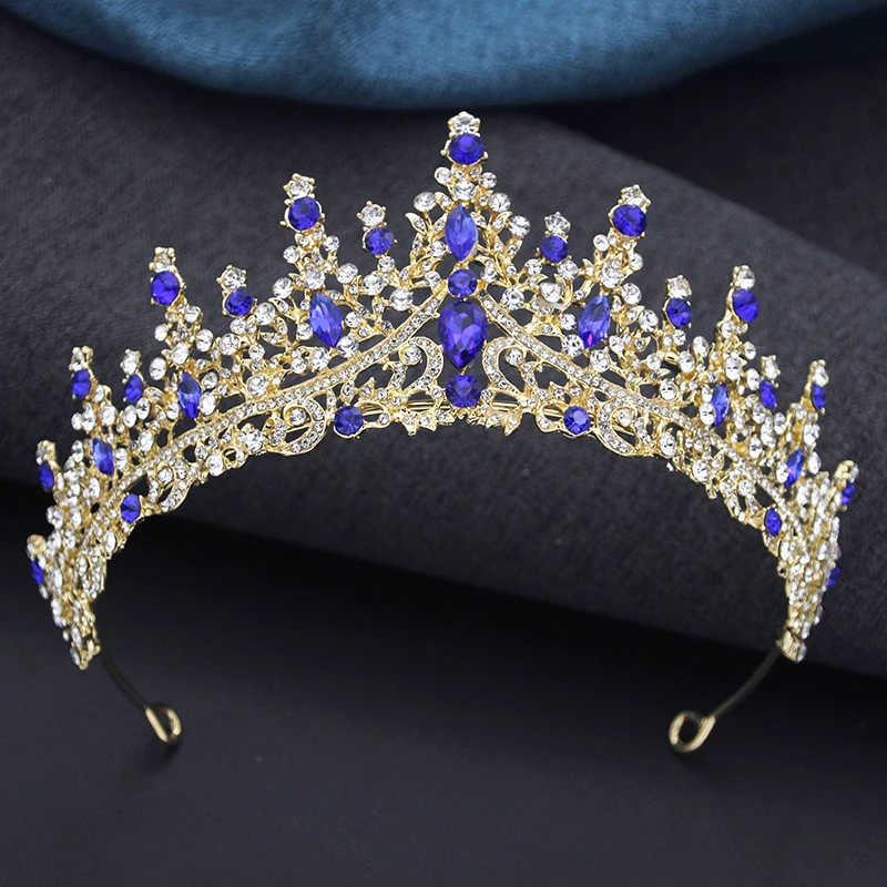 Тиары и короны свадебные женские диадемы с кристаллами повязка на голову для