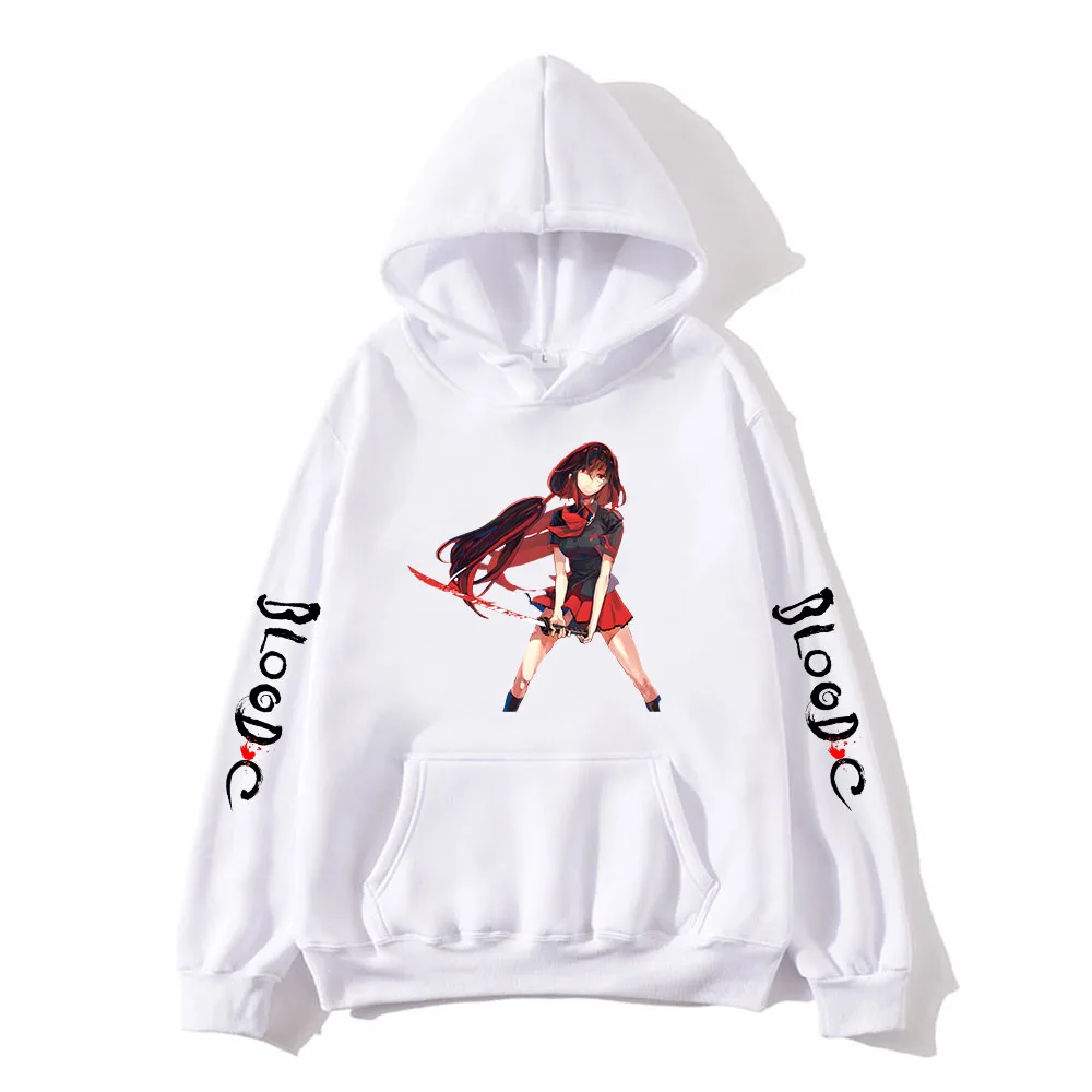 

Blood C Saya Kisaragi Harajuku Anime Hoodies Cute Manga Sweatshirts Printed Graphic Men/women Clothes Long-sleeved Fleece Hoody