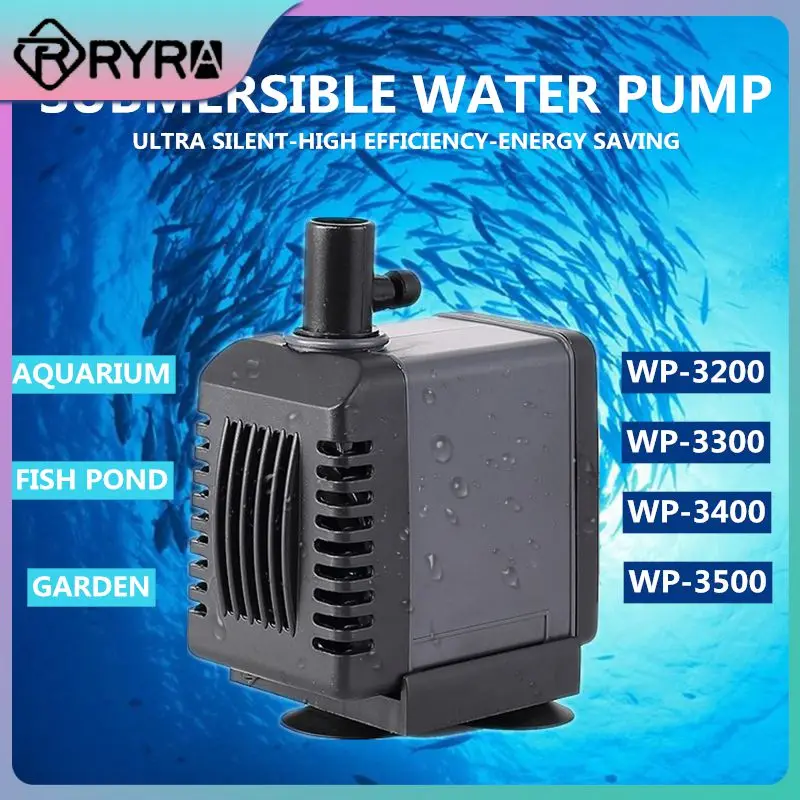 

1 PC Ultra Silent Garden Aquarium Fish Tank Submersible Water Pump Filter Pump Small Water Pump Fountains Supplies WP-3200~3500