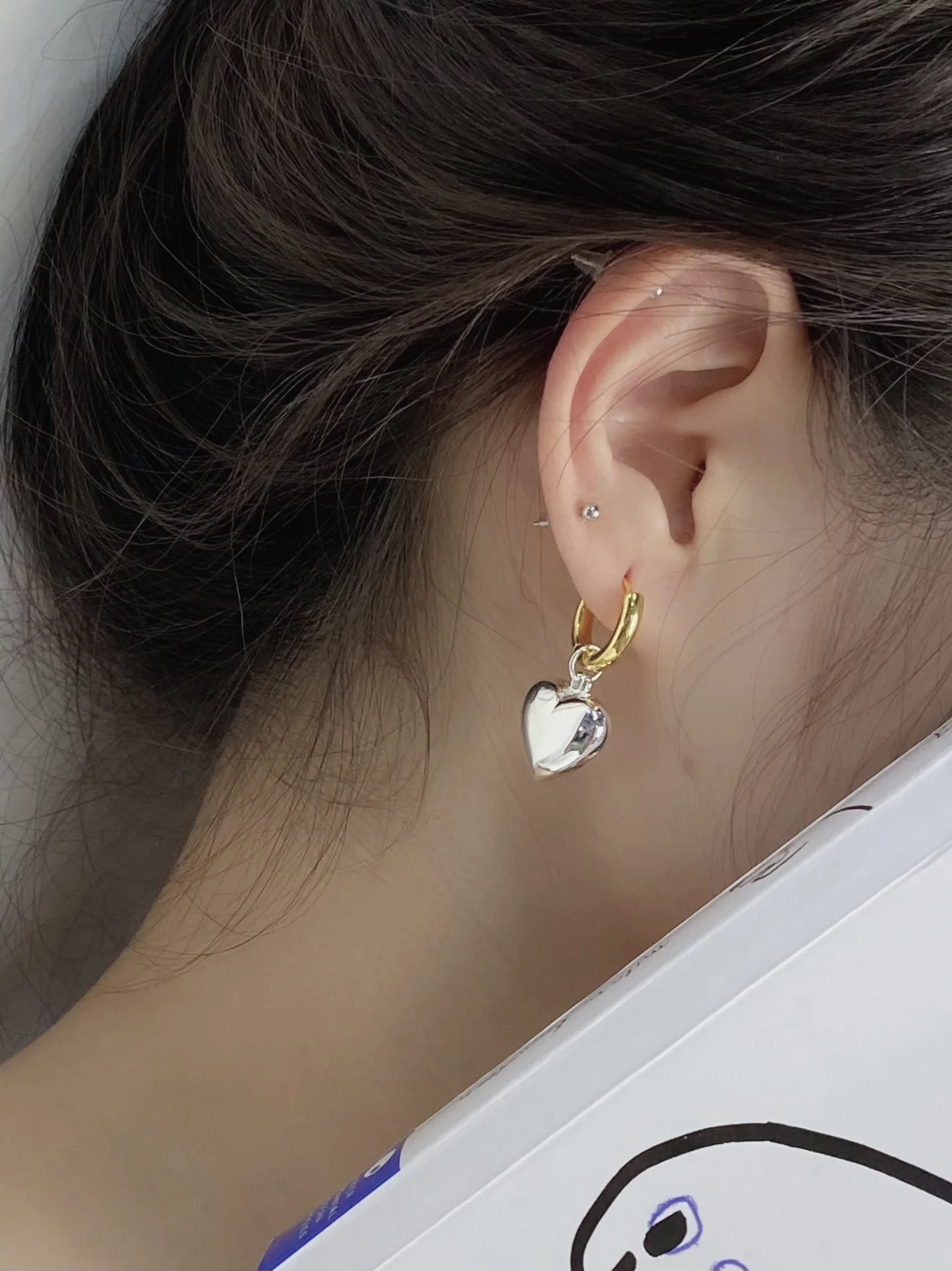 

Silver Earrings Lovely Love Earrings For Summer Women Romantic Elegant Gift Friends Party Wholesale Direct Sales