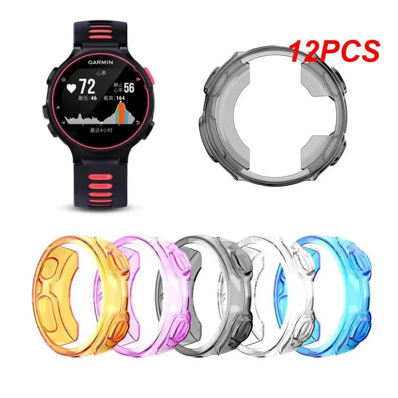 

12 шт., яркий прозрачный защитный чехол Garmin Forerunner 235/735XT, Ультратонкий защитный чехол
