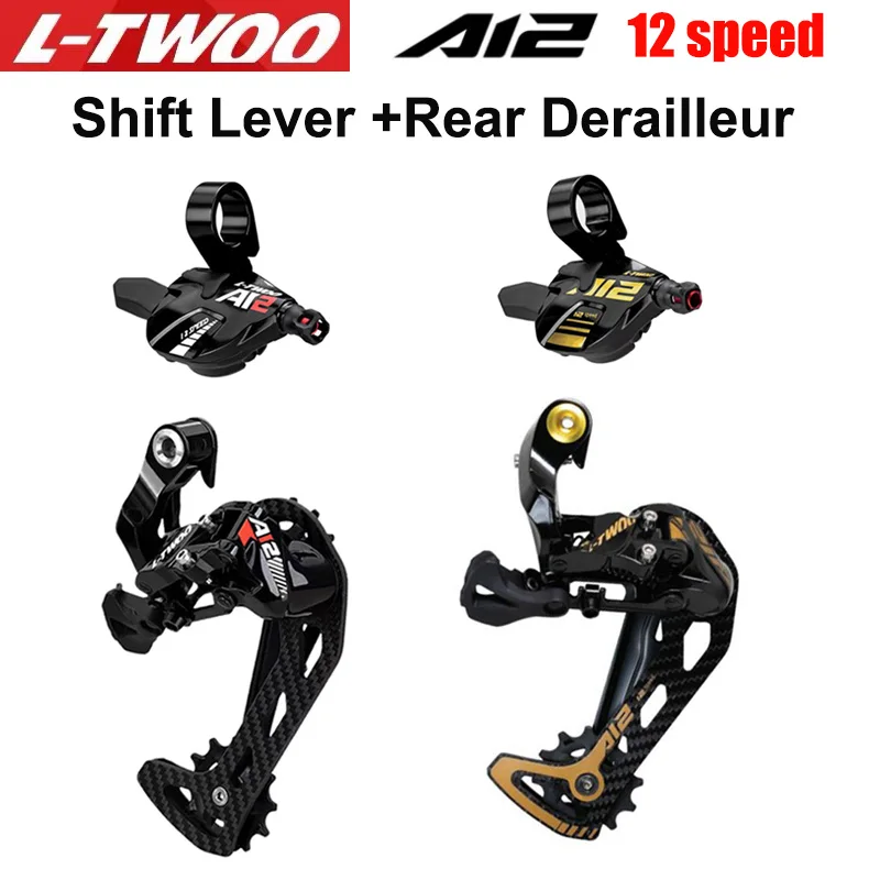 

LTWOO A12 1x12 Speed Groupset Shift Lever and Rear Derailleur Long cage for MTB 50T 52T 12v switch compatible SHIMANO sram