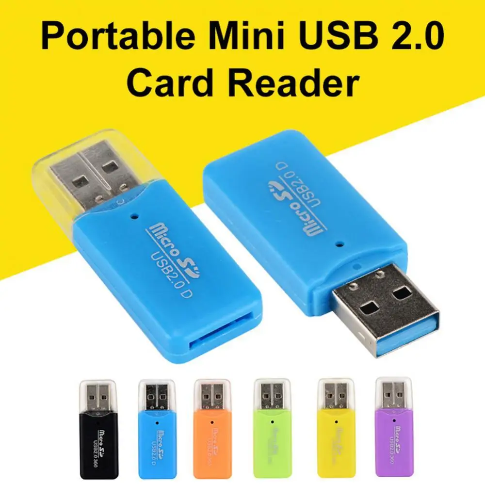 Мини Портативный USB 2 0 TF Micro SD устройство для чтения карт памяти ПК ноутбука