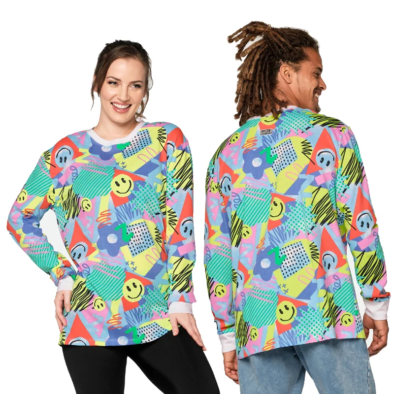 

ABCDE Sports Dancing Quick-Dry Long Sleeve T-Shirt Top