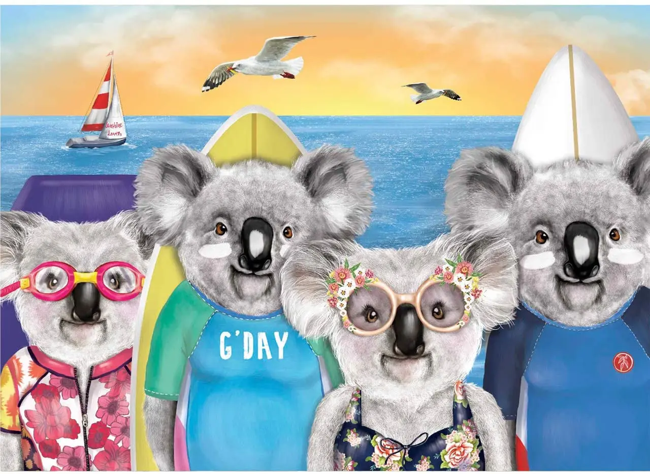 

Деревянные Обучающие игрушки Koala и Sea для детей, Обучающие игрушки, головоломки