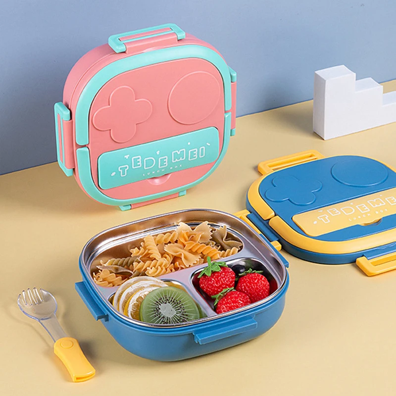 Lunch Box for Kids 304 Portable Stainless Steel Lunch Box Baby Child Student Outdoor Camping Picnic Food Container Bento Box