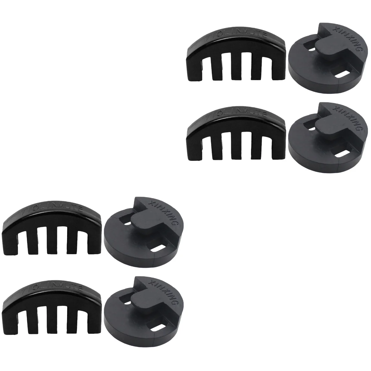 

8 pcs Violin Mute Rubber Silencer Violin Practice Parts Stringed Instrument mutes