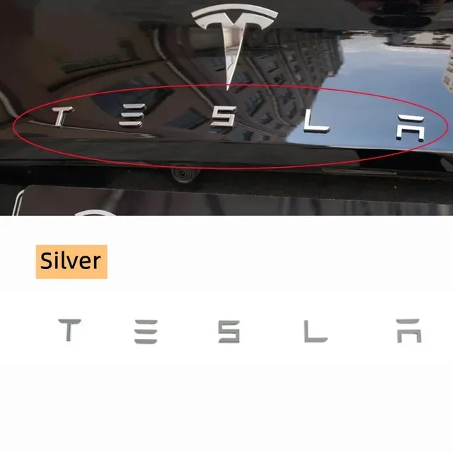

1 шт. 3D ABS логотип Tesla эмблема буквы значок багажника автомобиля задняя буквенная этикетка гальваническая для MODEL 3 MODEL S X модифицированные аксессуары