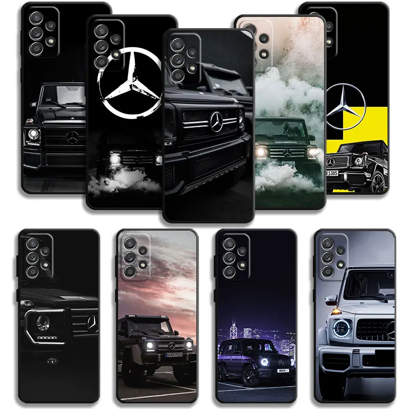 

Phone Case For Samsung Galaxy A12 A34 A54 A73 A53 A71 A51 A31 A33 A22 A21s A13 A32 A72 A52 A23 Sports Mercedes-Benz Black Car