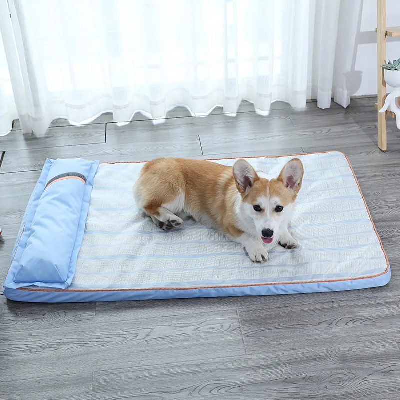

Summer Pet Bed, Dog Cooling Pad, Small and Medium Dog Cooling Mat Nest, French Bulldog Pet Cooling Pad Cat Ice Pad Pet Supplies