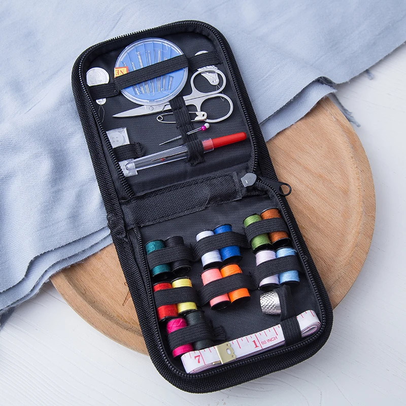 

1 Set Portable Household Sewing Kit Box DIY Embroidery Handwork Tool Needles Thread Scissor Set Home Supplies Travel Accessories