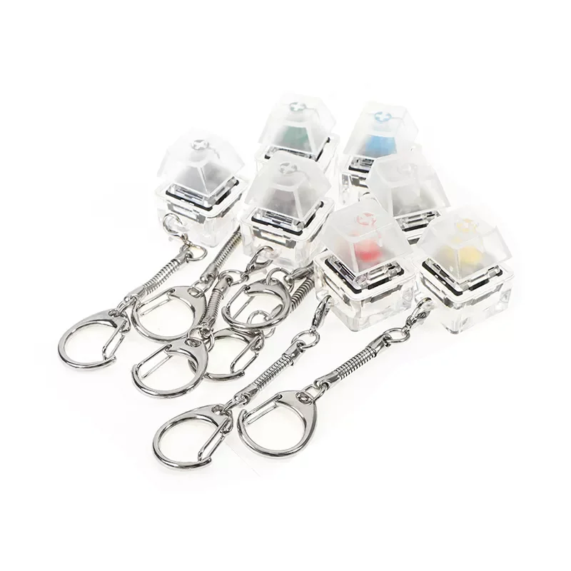 

Stress Relief Gifts 1PC For Gateron MX Switch Mechanical Switch Keychain For Keyboard Switches Tester Kit Without LED Light Toys