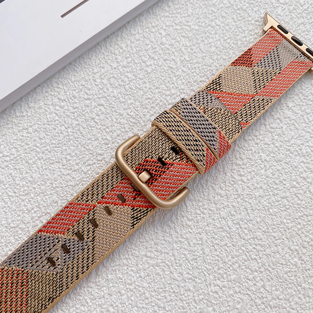 

Nylon Loop For Apple Watch 7 band 45mm/41mm correa 42mm/38mm Smartwatch Watchband Bracelet iWatch Serie 5 4 SE 6 44mm strap 40mm