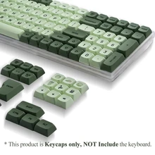 XDA PBT Keycaps Set 125 keys Matcha Green for 61/64/68/75/87/98/104/108 Keys Mechanical Keyboard for Cherry/Gateron/Otemu/Kailh