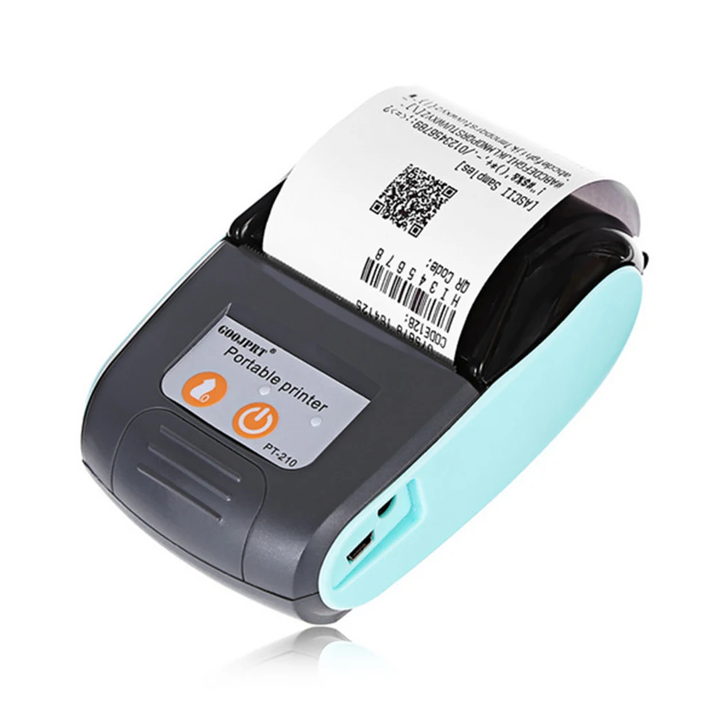 

Миниатюрный Перезаряжаемый USB-принтер 58 мм для получения билетов, портативный беспроводной термопринтер для магазина на IOS и Android