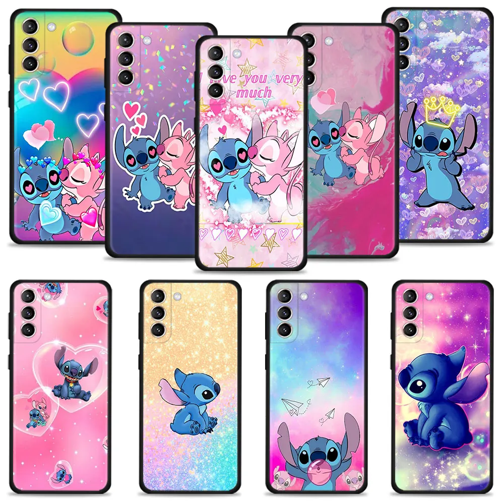 Чехол для Samsung Galaxy S24 S23 S22 S21 S20 Ultra FE Plus Note 20 10Plus чехол с блестящим ангелом поцелуем