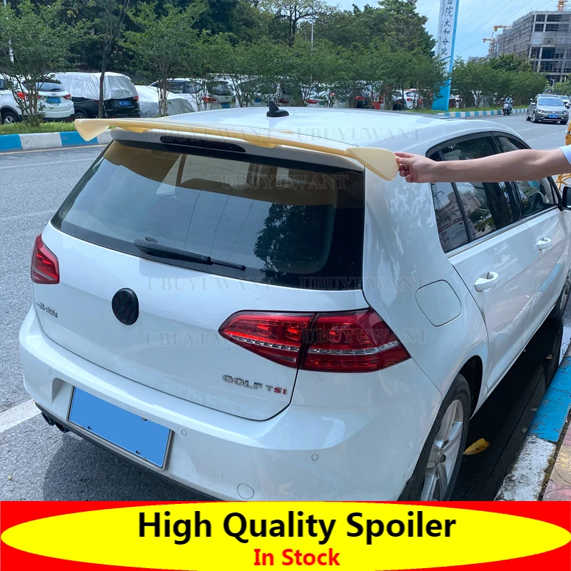 

Подходит для Volkswagen Golf 7 7,5 VII MK7 7,5 GTI R 2014-2019, спойлер на крышу для гольфа, АБС-пластик, углеродное волокно, вид, аксессуары для хэтчбеков