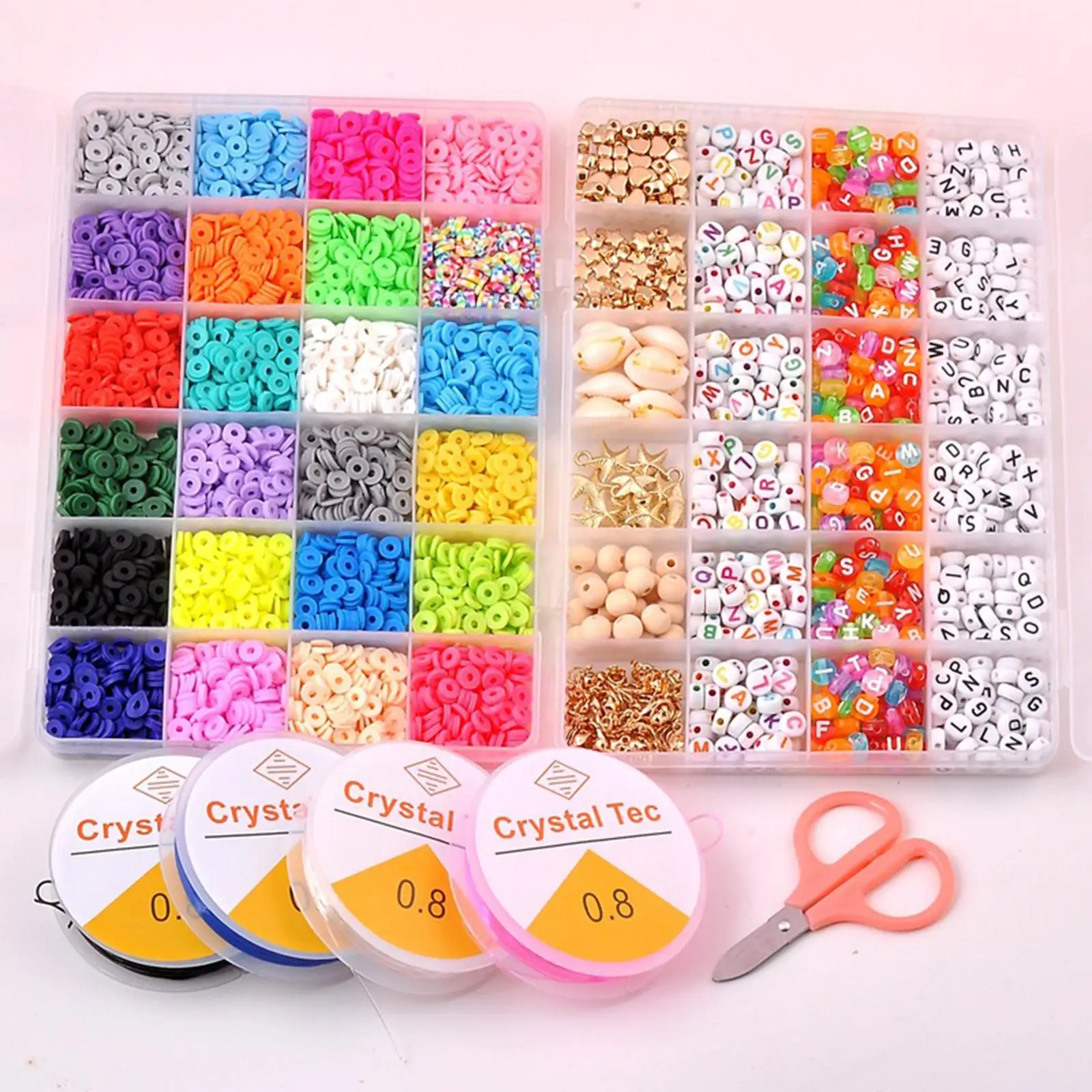 

Бусины из полимерной глины, подвески, кольца бусина буква, для