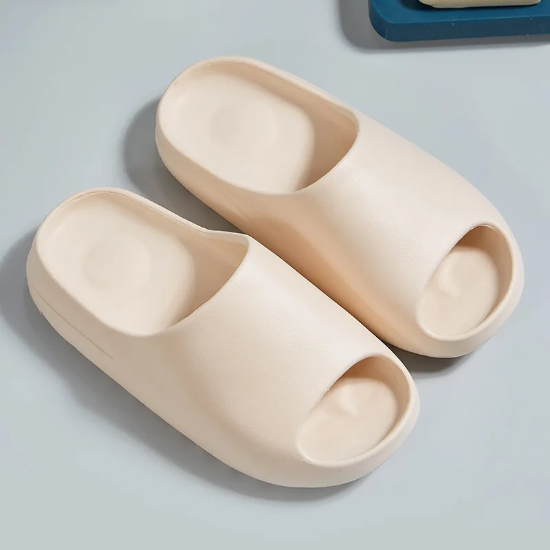 2022 New Summer Women Thick Platform Bathroom Home Slippers Men Soft Sole Indoor Slides Female Sandals Non-Slip