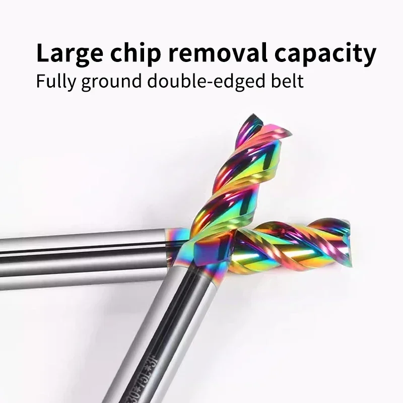 HILIXUN Фрезерные инструменты с ЧПУ HRC55 Твердосплавная концевая фреза Алюминий 3F Фреза Акрил Дерево Медь Пластик Режущий инструмент