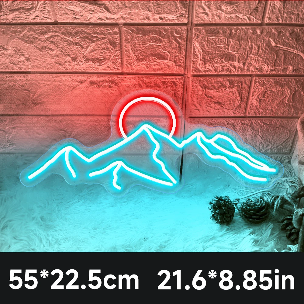 

Неоновая вывеска HDJSIGN Mountain and Sun