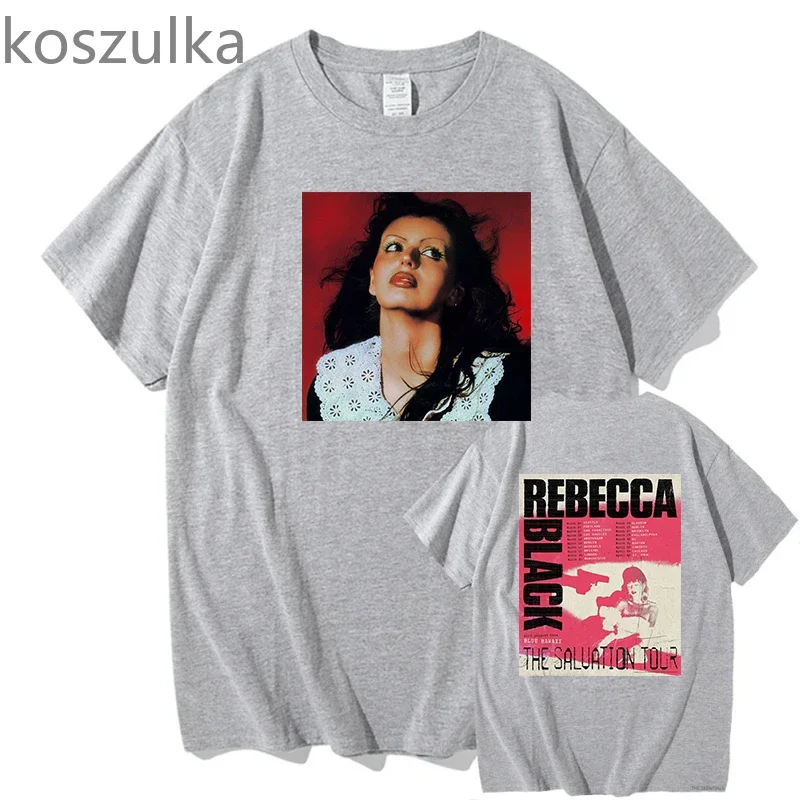 Cotton Tees Rebecca Black Sugar Water Cyanide Printing Tshirts Men/Women Clothes Short Sleeve O-neck Tee-shirt Graphic Shirts