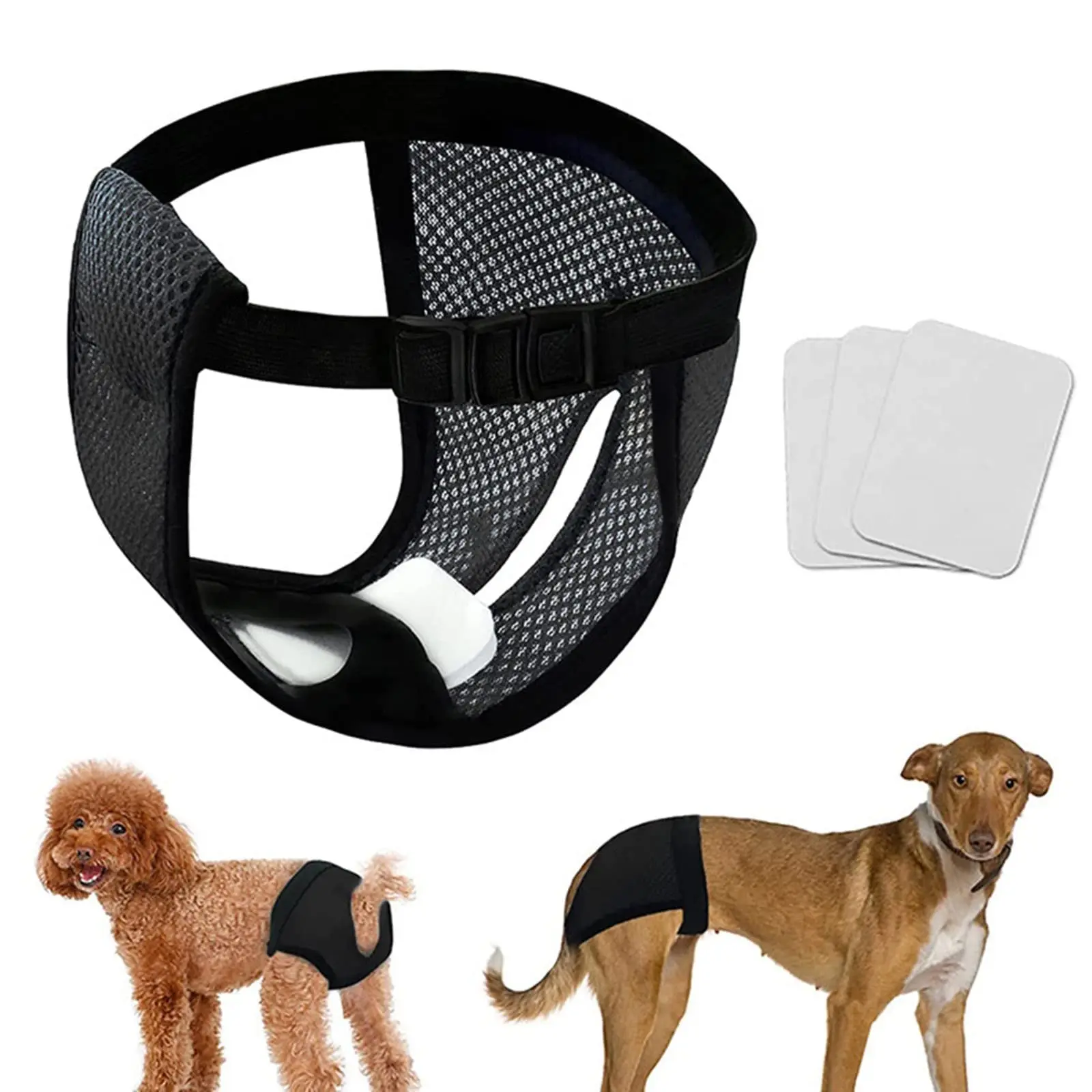 

Reusable Menstruation Dog Durable Briefs Wraps Cat Diapers Sanitary Pet Mesh For Breathable Underwear Panties Diapers Washable