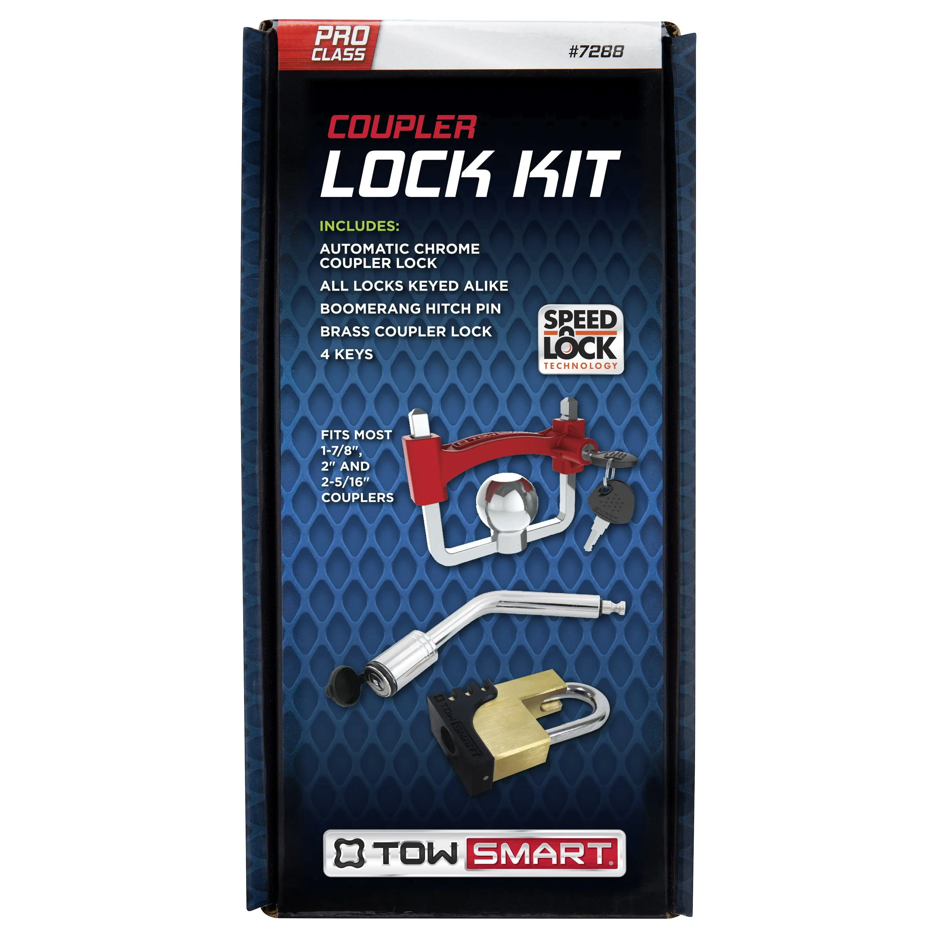 

TowSmart 7288 Anti-Theft Coupler Lock Kit with 4 Keys