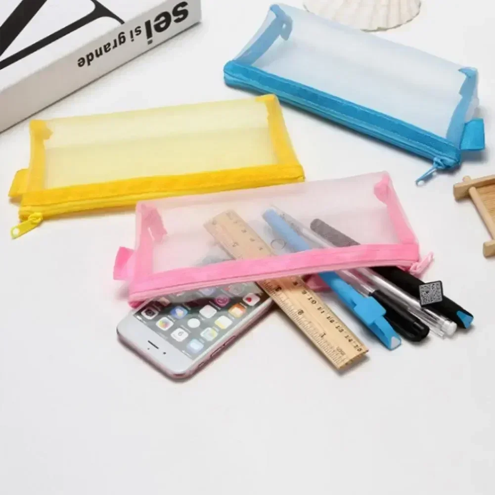 TB10 Прочная сумка для ручек прозрачный держатель карандашей на молнии видимый