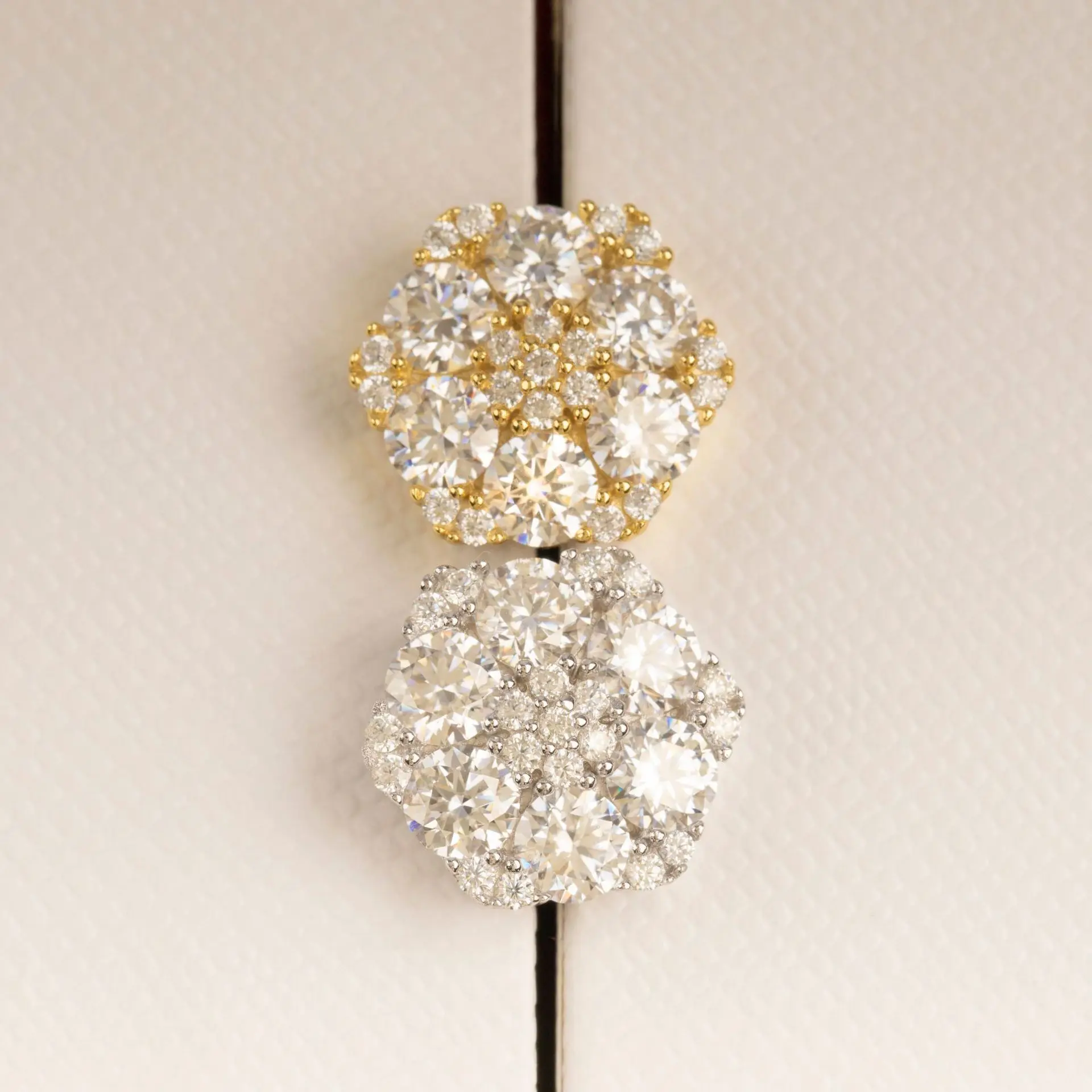 Hexagon Moissanite Earrings For Women S925 Silver Real Diamonds Ear Studs Men Earrings Jewelry Pass Tester Free Shipping