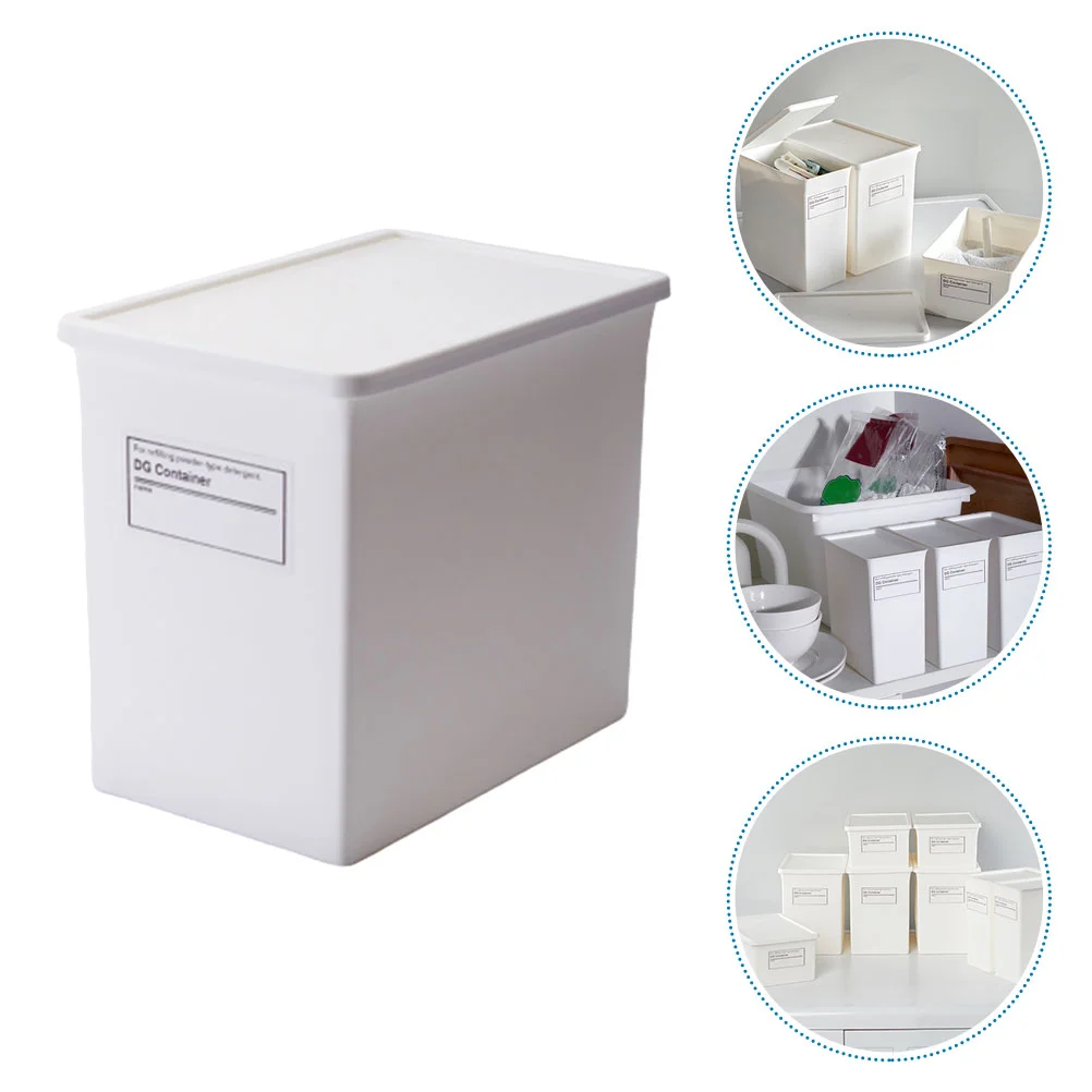 

Storage Box Bins Organizer Plastic Basket Desktop Sundry Boxes Case Stackable Holder Sundries Shelf Large Lid Containers Tubs