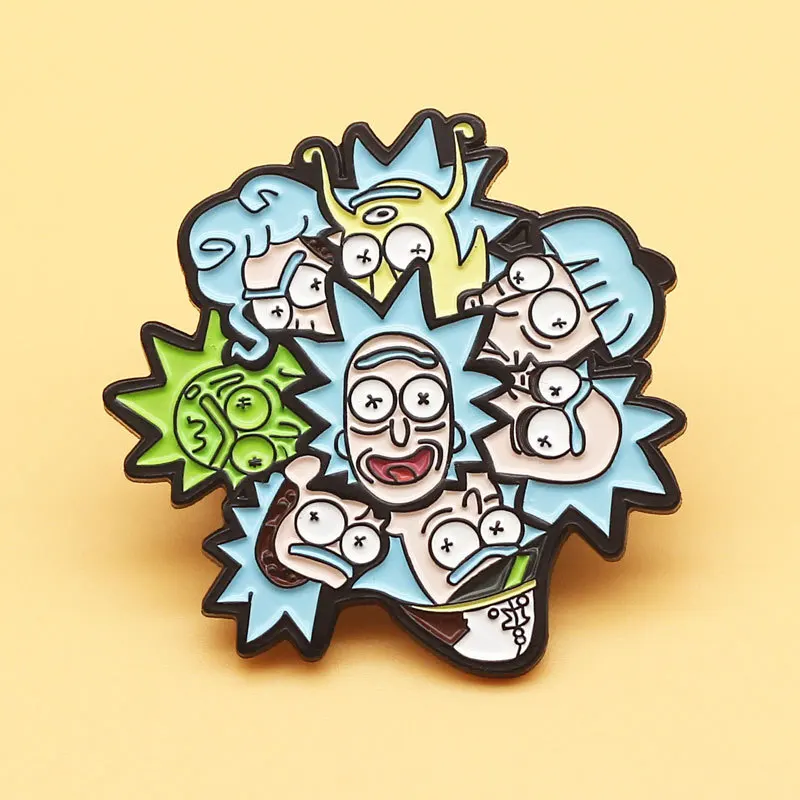 

XM-funny Cartoon brooch European and American cute anime metal badge bag decoration with high-end pin anime accessories