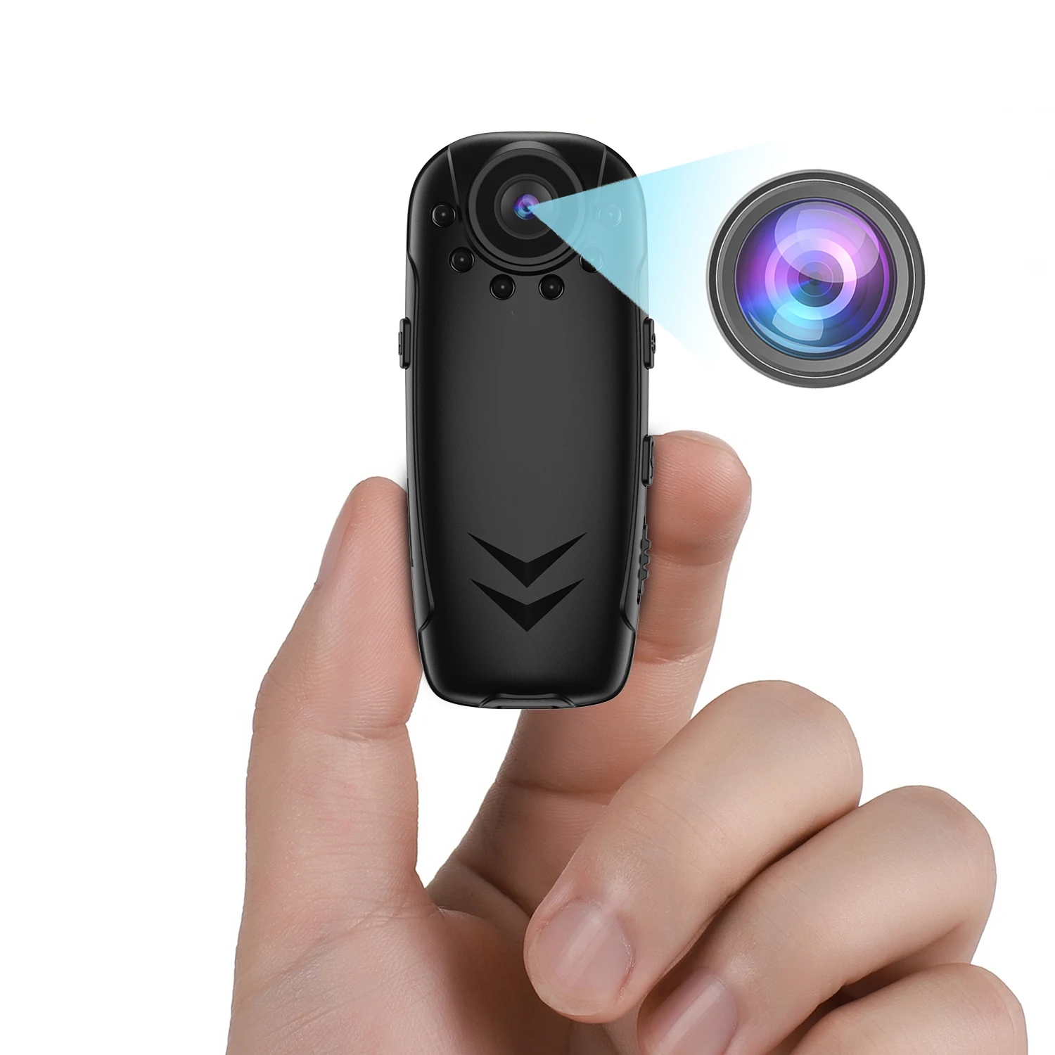 

Мини-камера Full HD 1080P, портативная Карманная камера, полицейский видеорегистратор, записывающая видеокамера для тела, камера для мотоциклист...