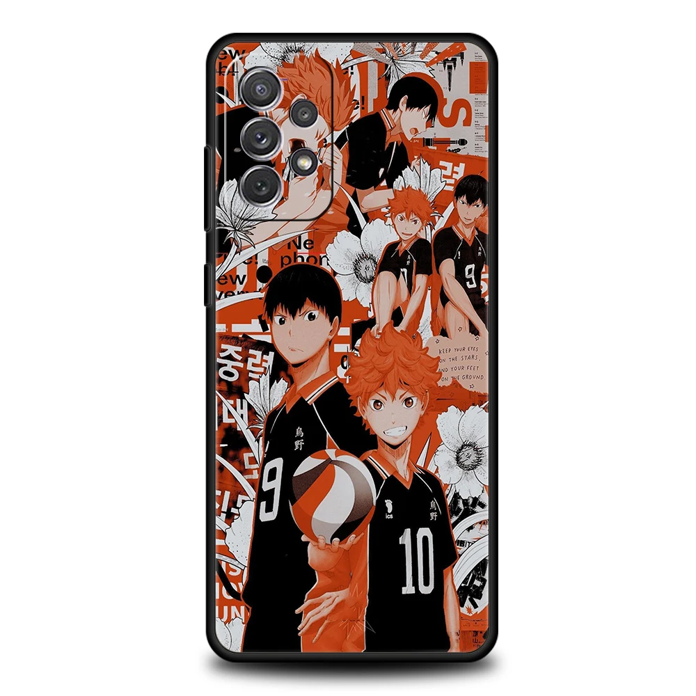 Haikyuu Silicone Case For Samsung Galaxy A32 A52 A13 A22 A72 A51 A71 A41 A11 A31 A21S 5G Luxury Phone Cover Shell Fundas Coque