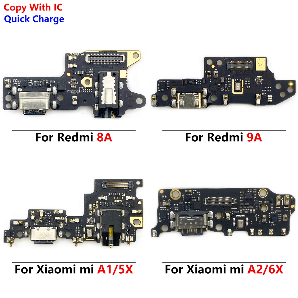 10 шт. для Xiaomi Redmi Mi A1 A2 8 8A 9A Note 7 USB-порт разъем зарядного устройства док-станция