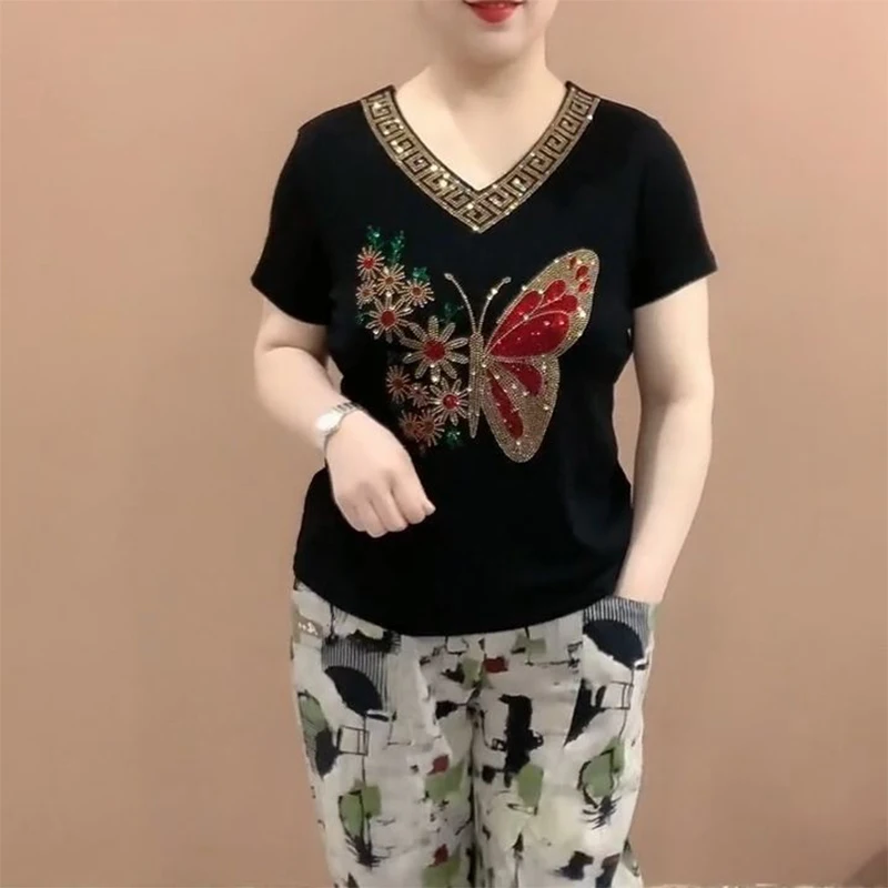 Женская футболка NoEnName_Null вискоза полиэстер