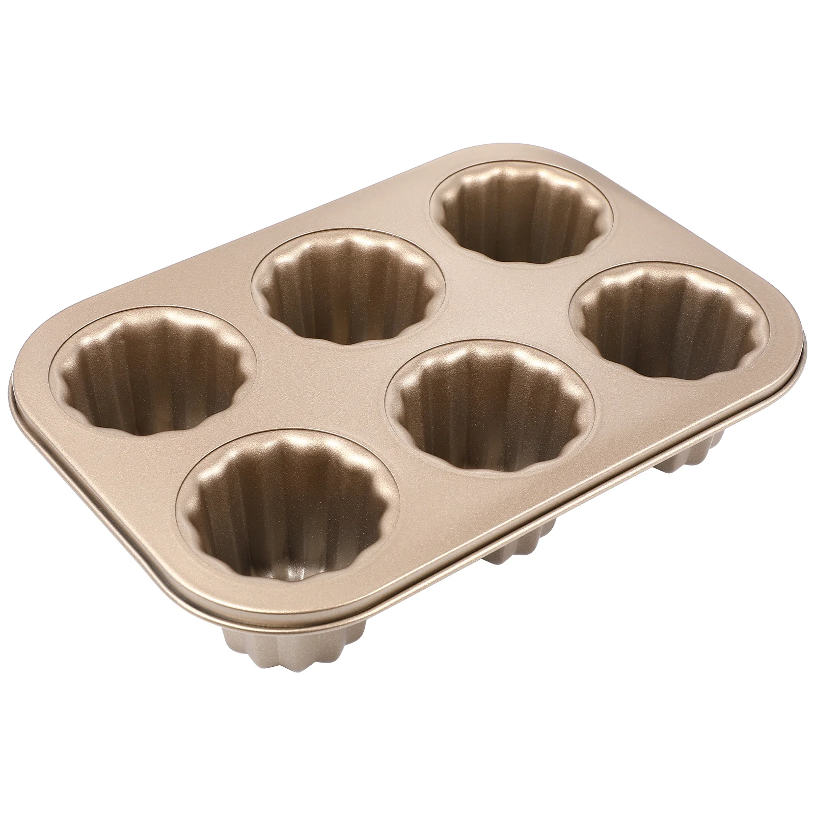 

VORCOOL Non-Stick Mold Carbon Steel Canele Mold Cake Pan Bakeware Cooking Tool
