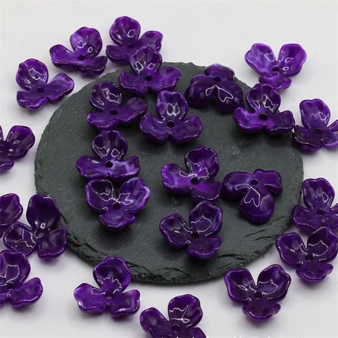 Акриловые двухцветные градиентные бусины 24 мм