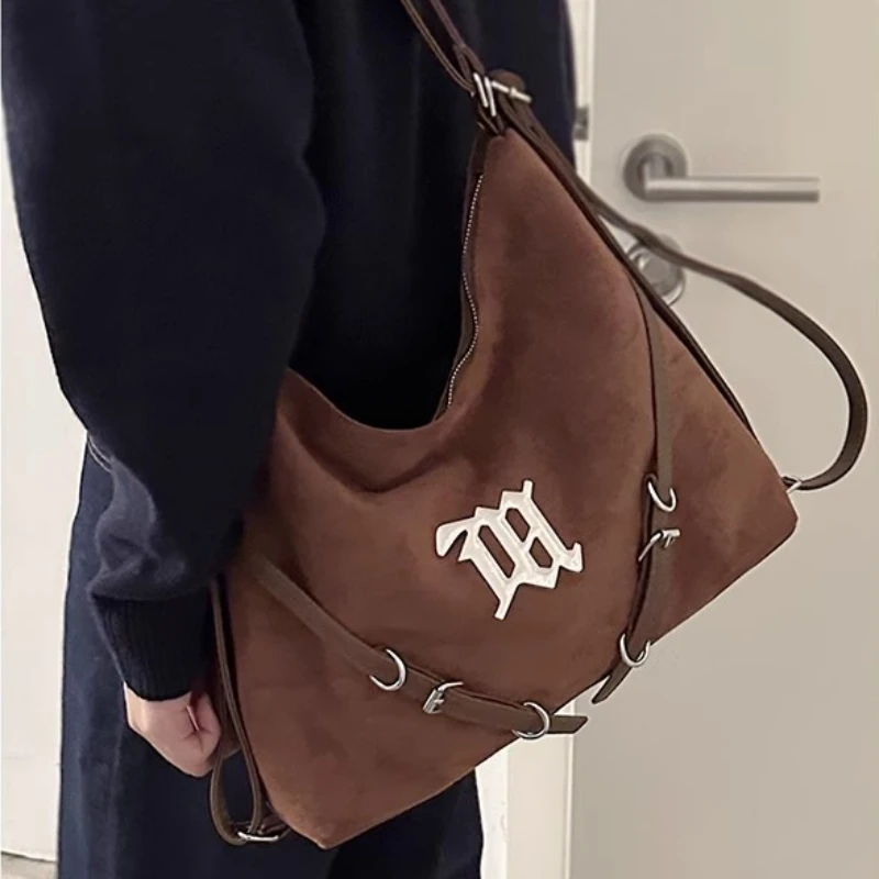 Y2K Aesthetic Shoulder Purse Handbag Women Hajaruku Star Bags Punk Chain  Belt Canvas Purse Small Hobo Bag Y2K Stuff